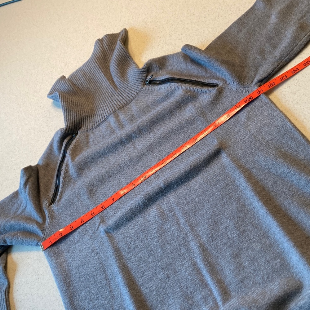 Bebe Gray Turtleneck Sweater Dress Women Size Medium - Picture 6 of 14
